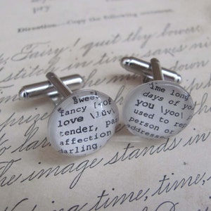 Awesome Dad Cuff Links Dictionary Cuff Links for Father's Day, Husband, Anniversary, Christmas by Kristin Victoria Designs image 2