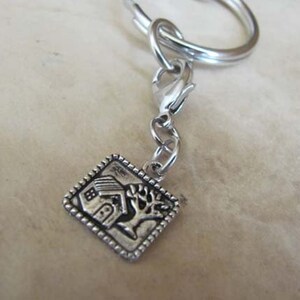 Realtor Key Chain with Silver-tone House Charm by Kristin Victoria Designs image 3