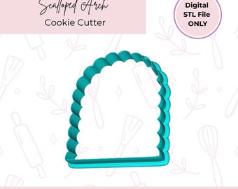 Scalloped Arch Cookie Cutter STL File Download
