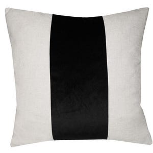 Black Stripe Accent, Decorative Throw Pillow Cover