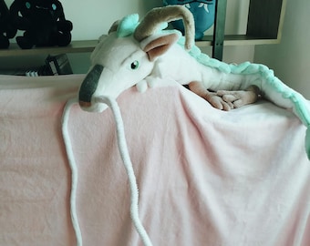 Haku the Dragon Plush - River Spirit - Spirited Away - Ghibli Studio Plush - Japanese Anime Collection. Handmade.