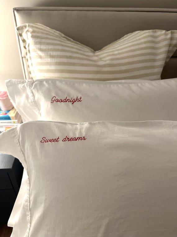 Custom Embroidered Pillowcase - King