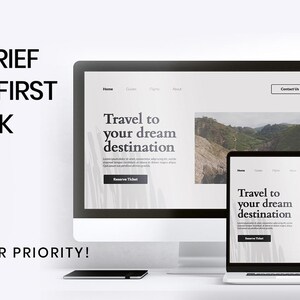 Custom Website UI UX Design - 5 Pages (psd, Jpg Files Included) - Etsy