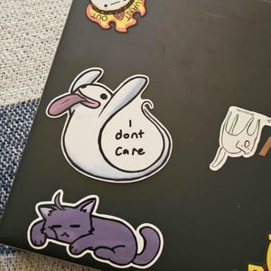 Ghost sticker on laptop