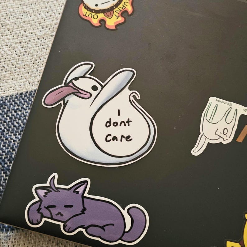 Ghost sticker on laptop