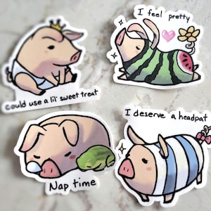 Self-Care Poogie Stickers (Monster Hunter)