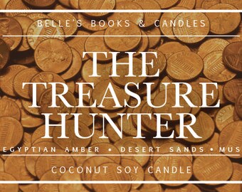 PRE-ORDER: Treasure Hunter Coconut Soy Candle | Mythology Candle | Musk Scent | Vegan