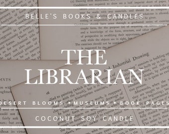 PRE-ORDER: The Librarian Coconut Soy Candle | Mythology Candle | Musk Scent | Vegan