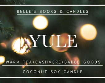 PRE-ORDER: Yule Coconut Soy Candle | Mythology Candle | Warm Scent | Vegan