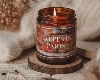 Crepes In Paris Coconut Soy Candle | Foodie Candle | Baked Goods  | Vegan