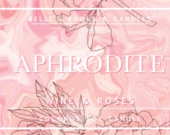 PRE-ORDER: Aphrodite Coconut Soy Candle | Mythology Candle | Fruity wine Scent | Vegan