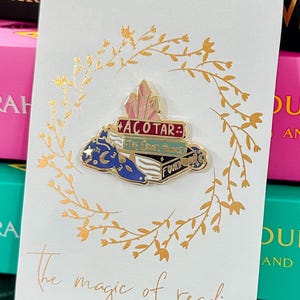 Romantasy Book Stack Enamel Pin: Fantasy Romance Reader Gift