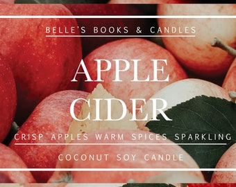 PRE-ORDER: Apple Cider Coconut Soy Candle | Fall Candle | Autumn Scent | Vegan