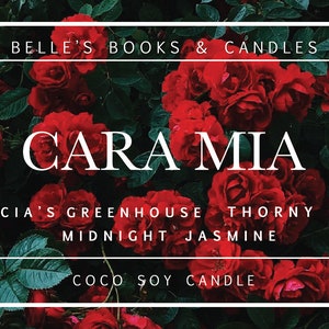 Cara Mia Coconut Soy Candle | Morticia Candle | Floral Scent | Vegan