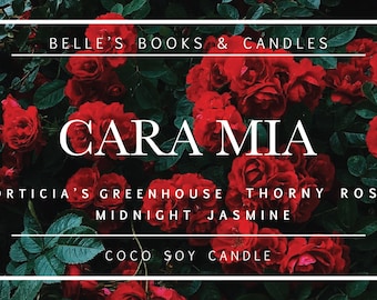 PRE-ORDER: Cara Mia Coconut Soy Candle | Morticia Candle | Floral Scent | Vegan
