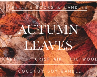 PRE-ORDER: Autumn Leaves Coconut Soy Candle | Fall Candle | Autumn Scent | Vegan