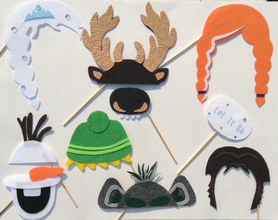 Items similar to Choose Your Own Frozen Inspired Photo Booth Props F on Etsy
