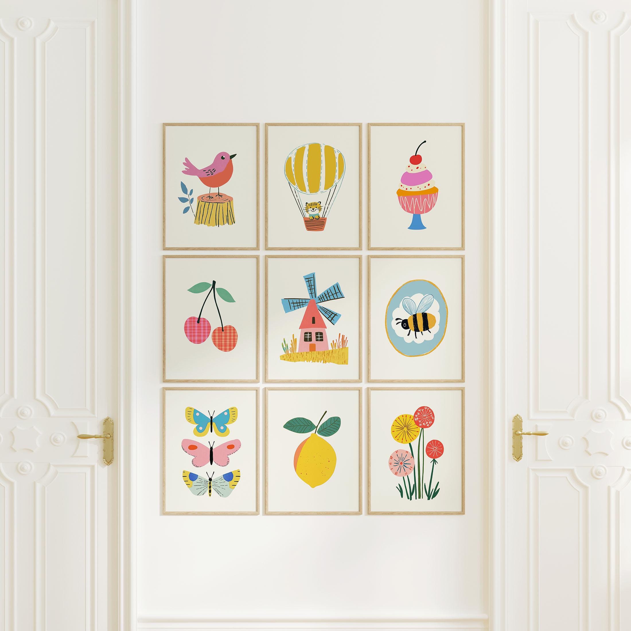 Gallery Detail: 75 Kids Wall Art Printable Bundle
