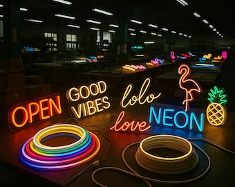 Custom Neon Sign - LED Name Sign - Personalized Wall Decor - Wedding Neon Light - Home Bar Sign - Handmade Gift - Room Light Art