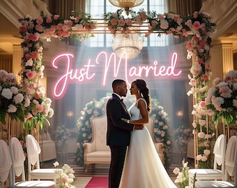 Custom Wedding Neon Sign | Personalized Last Name LED Light | Bridal Shower Sign | Mr & Mrs Neon Sign | Reception Decor | Gift Idea