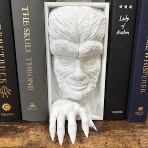 Wolfman Book Nook: Gothic Horror Bookshelf Insert