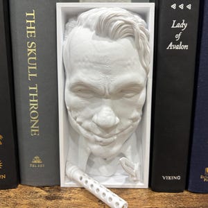 Heath Ledger Joker from the dark knight book nook shelf decoration decor bookend bookshelf insert