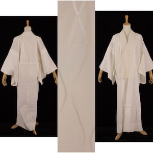 Vintage Red&white, 'hyotan' Pattern Nagajuban, Kimono