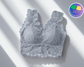 Lace Bralette: Seamless Wireless Push-Up Beauty Back Bra
