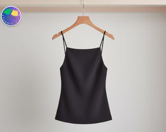 Lace-Up Backless Camisole for Women | Spaghetti Strap Tank Top | Summer Casual Layering Shirt | Elegant Evening Party Fit | Date Night Wear