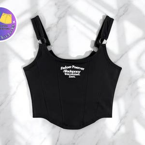 Sujetador de algodón con estampado de letras / Camisola ajustada con relleno / Capa interior informal de calle / Estilo bralette corto suave / Uso diario relajado