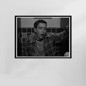 American Pie Movie Poster, Funny Bathroom Poster, Funny Bathroom Wall Art, Black and White, Toilet Print, Restroom Decor