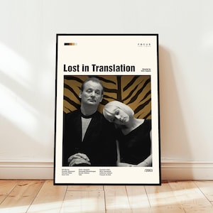 Lost in Translation Poster / Movie Poster / Midcentury Modern Art / Minimalist Art / Vintage Print /  Retro Modern Poster