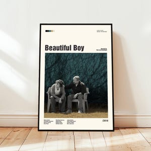 Beautiful Boy Poster / Movie Poster / Midcentury Modern Art / Minimalist Art / Vintage Print /  Retro Modern Poster / Gift for him