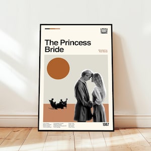 The Princess Bride Poster / Movie Poster / Midcentury Modern Art / Minimalist Art / Vintage Print /  Retro Modern Poster / Gift for him