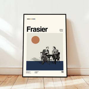 Frasier Poster / Movie Poster / Midcentury Modern Art / Minimalist Art / Vintage Print /  Retro Modern Poster / Gift for him