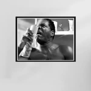 Funny Movie Poster, Friday Funny Bathroom, Funny Bathroom Wall Art, Black and White, Toilet Print, Restroom Decor, Digital Download