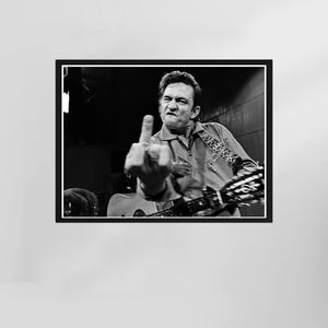 Retro Johnny Cash Wall Art, Black and White, Sade Print, Music Poster, Wall Decor, Gift for fan, Digital Download