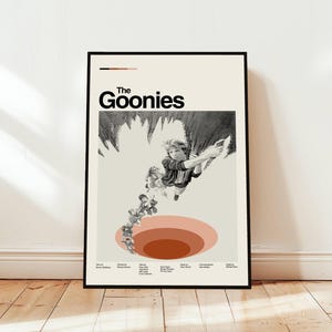The Goonies Poster / Movie Poster / Midcentury Modern Art / Minimalist Art / Vintage Print /  Retro Modern Poster / Gift for him