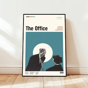 Poster di The Office / Poster del film / Arte moderna di metà secolo / Arte minimalista / Stampa vintage / Poster moderno retrò / Regalo per lui