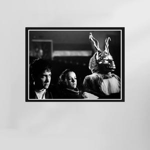 Donnie Darko Movie Poster, Donnie Darko Poster, Sci-Fi Fan Poster, Movie Scenes Wall Art, Black and White, Printable Retro Wall Art