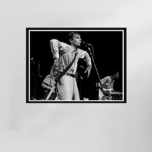 Talking Heads Stop Making Sense Poster,David Byrne Poster, Iconic Poster, Movie Scenes Wall Art, Black and White, Printable Retro Wall Art