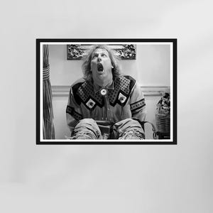 Dumb and Dumber Poster, Harry Dunne Funny Bathroom, Funny Bathroom Wall Art, Black and White, Toilet Print, Restroom Decor, Digital Download