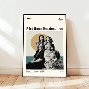 Fried Green Tomatoes Poster / Movie Poster / Midcentury Modern Art / Minimalist Art / Vintage Print /  Retro Modern Poster / Gift for him