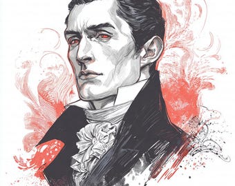 11 beau seigneur vampire des cliparts, vampire victorien, clipart aquarelle imprimable, fichiers JPG de haute qualité, téléchargement numérique, journal, créations en papier