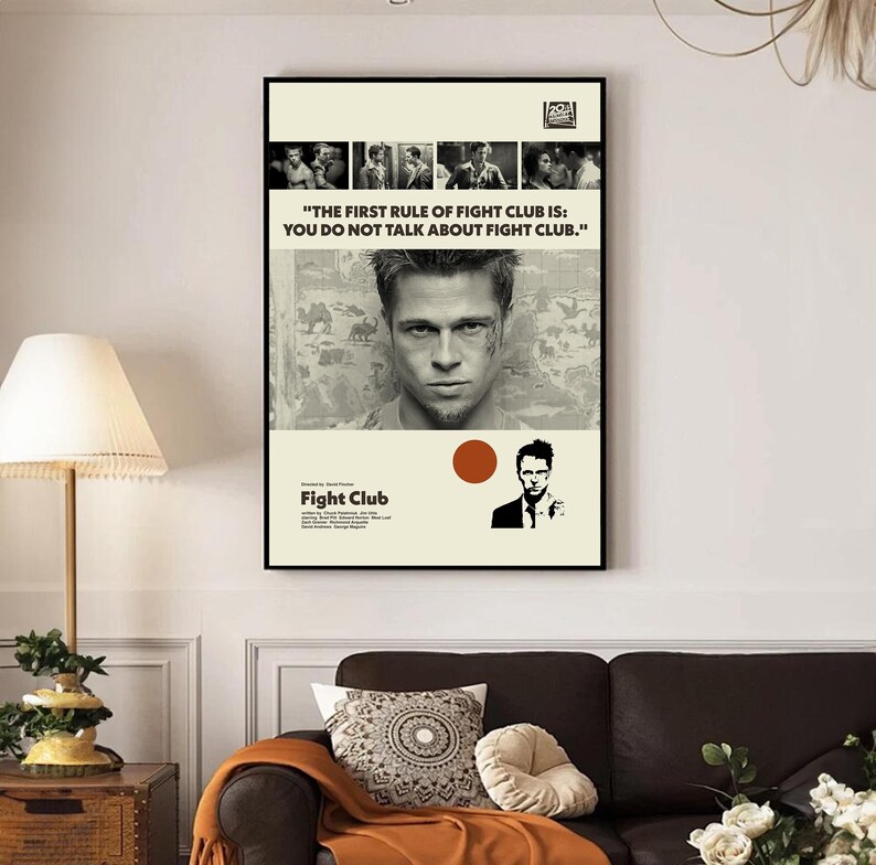 FIGHT CLUB Poster - David Fincher - Inspired Poster - Mid-century ...