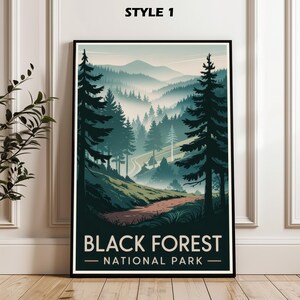 Schwarzwald Nationalpark Reise Poster, Deutschland Poster, Schwarzwald Wandkunst, Reise Kunst druckbare, Wand-Dekor, Wandern Geschenk