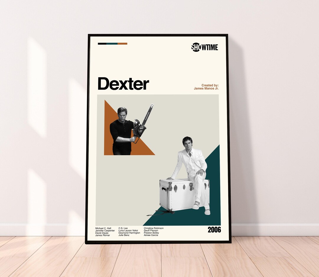 Dexter Tv Series Poster - Dexter Morgan Wall Art - Minimalist Art ...