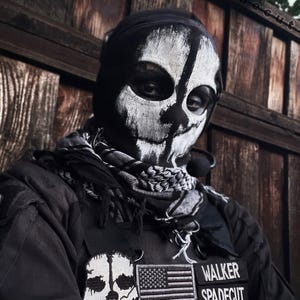 COD Skull Mask | Logan Walker Ski Mask | Cosplay Balaclava Ghost Mask | Halloween Headgear Unisex Print Mask War Games Tactical Balaclava