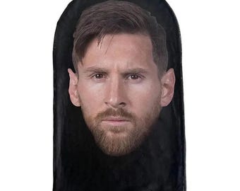 Messi Shiesty Face Mask | 3D Print Celebrity Mask | Cosplay Funny Mask for Pranks and Party | Halloween Breathable and See-Through Mask