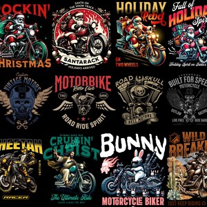 Motorcycle streetwear t-shirt design bundle with 500+ high-resolution PNG files. Includes biker skull graphics, racing typography, vintage chopper art, cafe racer illustrations, and urban streetwear style. Perfect for print-on-demand, t-shirt printing, hoodies, posters, and biker merchandise. Compatible with Printful, Printify, Teespring, and all major POD platforms. Bold, edgy, and commercial use ready, motocross